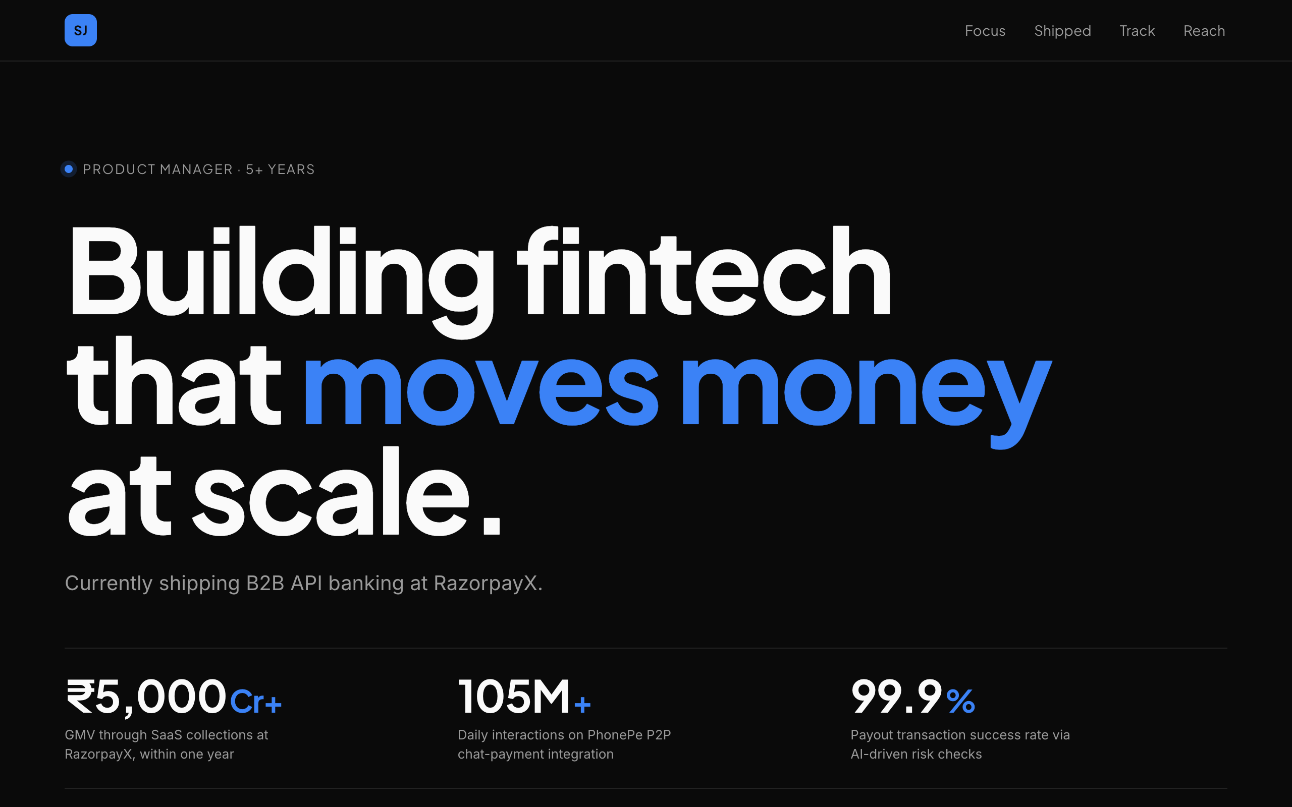 Mid B2B SaaS PM portfolio example